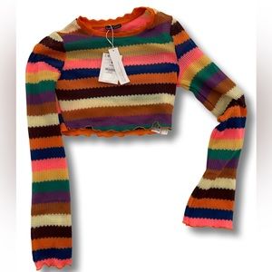 Bershka knitted crop top